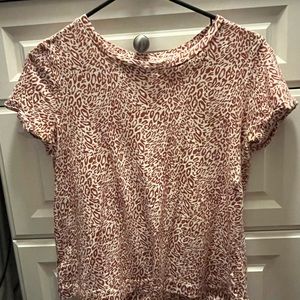 Loft Size Small Cheetah Print Shirt